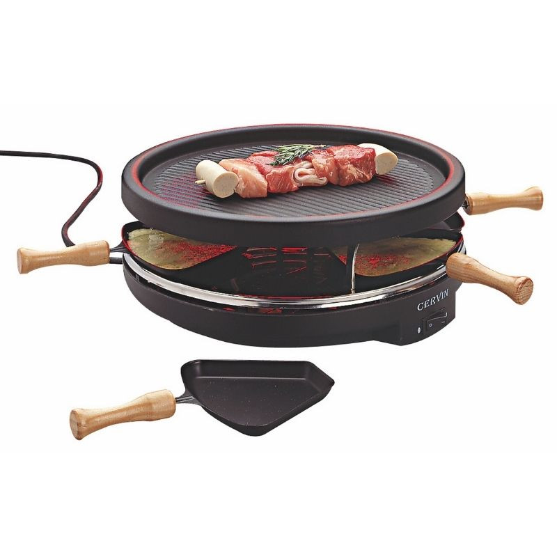 Raclette- ja grillseade - 6 pannilabidat Raclette- ja grillseade - 6 pannilabidat