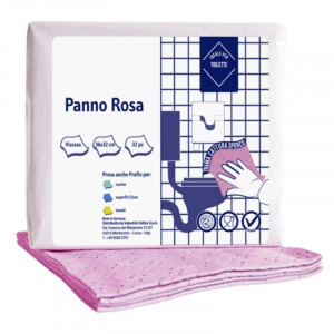 Roosa mikrokiudlapp - 360 x 320 mm - 32 tk