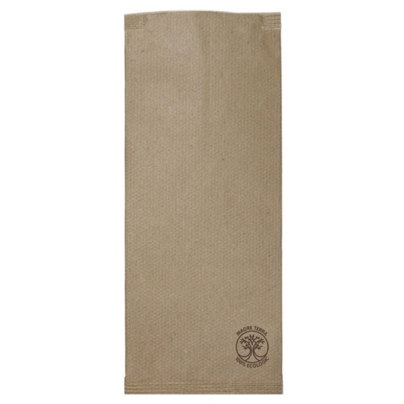 Pochette à Couverts Madre Terra en Cellulose - Lot de 800 Pochette à Couverts Madre Terra en Cellulose - Lot de 800