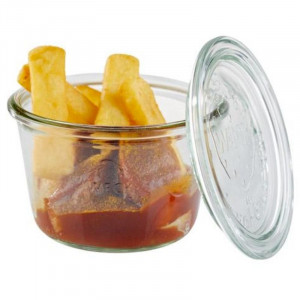 Verrine Weck klaasist kaanega - 370 ml - 3 tk komplekt