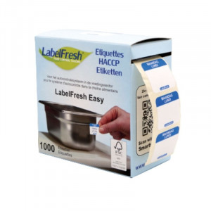 Jälitamise silt FreshEasy - Esmaspäev - 30 x 25 mm - 1000 tk komplektis - LabelFresh