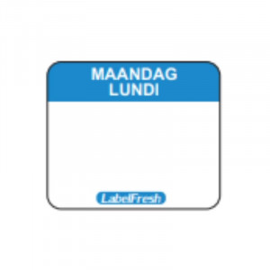 Jälitamise silt FreshEasy - Esmaspäev - 30 x 25 mm - 1000 tk komplektis - LabelFresh