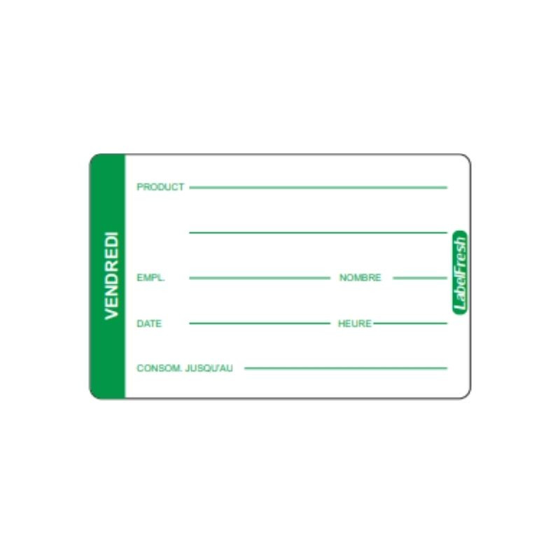 Jälitamise silt LabelFresh Pro - Reede - 70 x 45 mm - 500 tk komplektis - LabelFresh Jälitamise silt LabelFresh Pro - Reede - 70 x 45 mm - 500 tk komplektis - LabelFresh