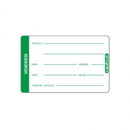 Jälitamise silt LabelFresh Pro - Reede - 70 x 45 mm - 500 tk komplektis - LabelFresh
