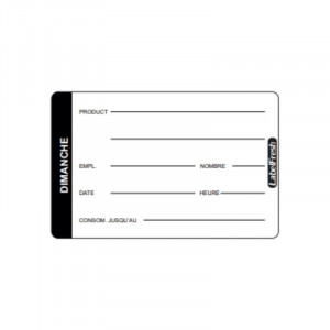 Jälitamise silt LabelFresh Pro - Pühapäev - 70 x 45 mm - 500 tk - LabelFresh
