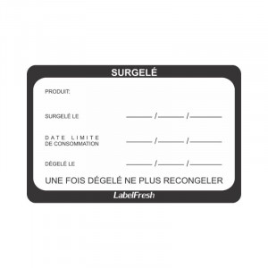 Jälitamise silt LabelFresh - külmutatud - 70 x 45 mm - 500 tk komplektis - LabelFresh