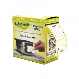 Jälitamise silt LabelFresh Soluble Pro - Esmaspäev - 60 x 30 mm - 250 tk komplektis - Labelfresh