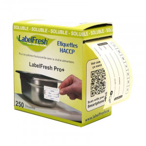 Jälitamise sildid - LabelFresh lahustuvad - 60 x 30 mm - 250 tk komplektis - LabelFresh