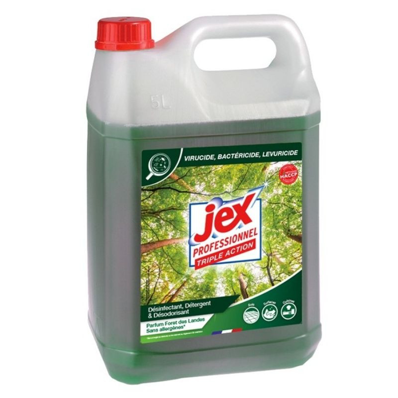 Triple Action Disinfectant Cleaner - Landes Forest Scent - 5 L - Jex Triple Action Disinfectant Cleaner - Landes Forest Scent - 5 L - Jex
