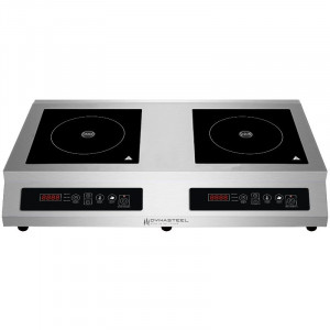 Induktsioonpliit topelt - 2000 + 1500 W - Dynasteel