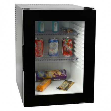 Mini külmik klaasuksega must - 40 L