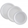 Ümmargune suhkruroo taldrik - 180 x 18 mm - 50 tk komplekt