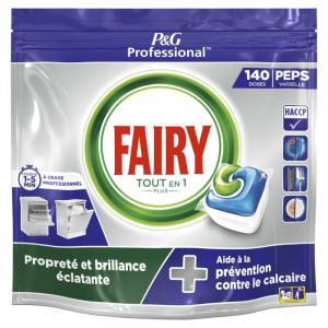 Kõik-ühes nõudepesumasina kapslid - 140 pesukorda - Fairy Professional