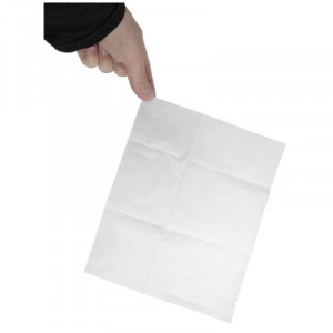 Valged ühekordsed salvrätikud 1-kihilised 90 x 120 mm - 6000 tk komplektis - FourniResto - Fourniresto
