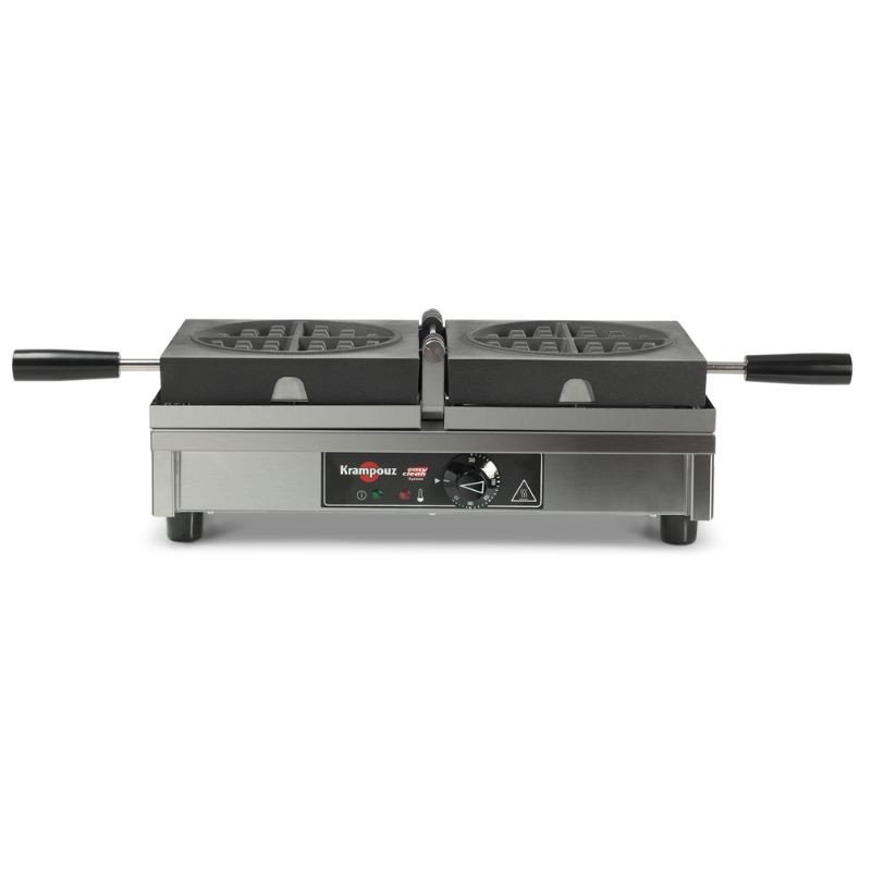 Professional Waffle Maker with 180° Opening - Left Right Tilt - Round - Krampouz Professional Waffle Maker with 180° Opening - Left Right Tilt - Round - Krampouz