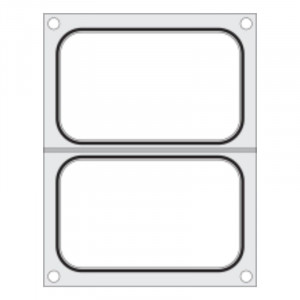 Tihendusmatriits käsitsi tihendajale - 2 sektsiooni 178 x 113 mm - Hendi