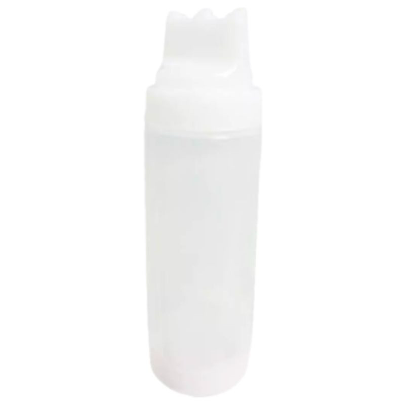 Bouteille à 3 Becs Verseurs en Plastique - 600 ml - Idéale pour la Restauration Bouteille à 3 Becs Verseurs en Plastique - 600 ml - Idéale pour la Restauration