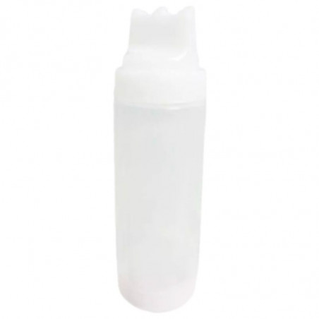 Kolme plastikust valamuga pudel - 600 ml - ideaalne toitlustamiseks