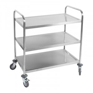 Chariot Inox 3 Plateaux Dynasteel - Vastupidav ja funktsionaalne toitlustusprofessionaalidele