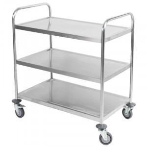 Chariot Inox 3 Plateaux Dynasteel - Vastupidav ja funktsionaalne toitlustusprofessionaalidele