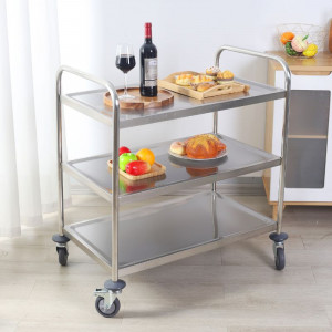 Chariot Inox 3 Plateaux Dynasteel - Vastupidav ja funktsionaalne toitlustusprofessionaalidele