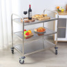 Chariot Inox 3 Plateaux Dynasteel - Vastupidav ja funktsionaalne toitlustusprofessionaalidele