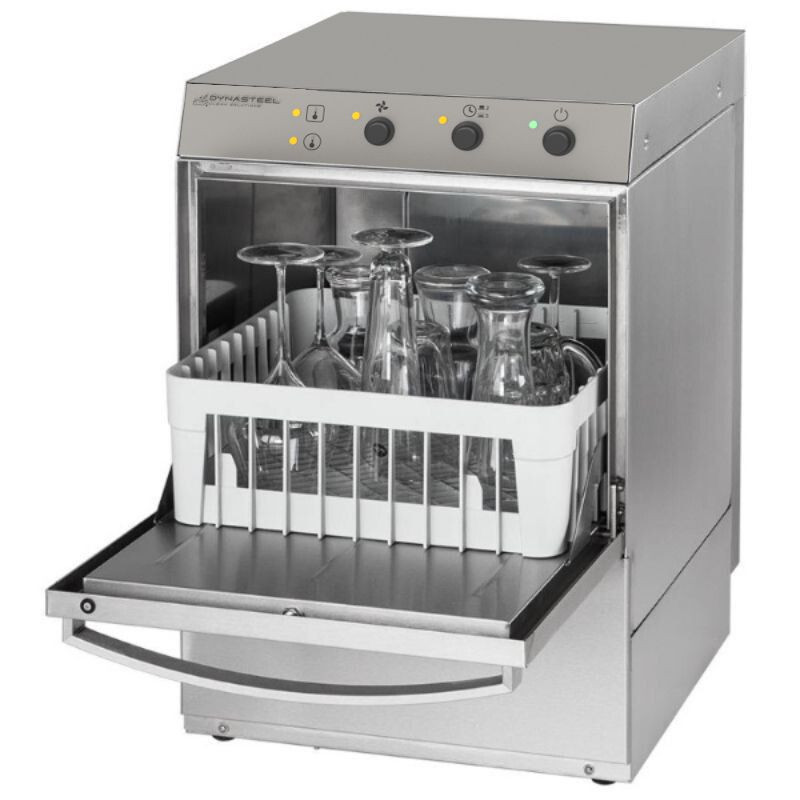 Lave-Verre Professionnel avec Doseur de Liquide de Rinçage et Détergent et Pompe de Vidange - 35 x 35 cm Lave-Verre Professionnel avec Doseur de Liquide de Rinçage et Détergent et Pompe de Vidange - 35 x 35 cm