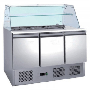 Saladette külmik 3 ust - 368 L - Dynasteel