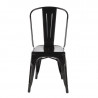 Bistrostapeldatavad terasest toolid - must - 4 tk - Bolero