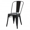 Bistrostapeldatavad terasest toolid - must - 4 tk - Bolero
