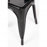Bistrostapeldatavad terasest toolid - must - 4 tk - Bolero