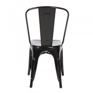 Bistrostapeldatavad terasest toolid - must - 4 tk - Bolero