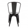 Bistrostapeldatavad terasest toolid - must - 4 tk - Bolero
