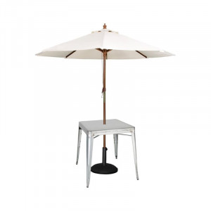 Ruudukujuline hallist terasest laud - L 668 x S 668 mm - Bolero