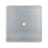 Ruudukujuline hallist terasest laud - L 668 x S 668 mm - Bolero