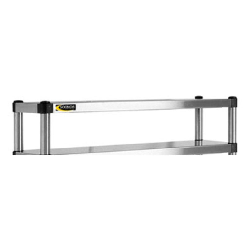 Kinnitatav riiul roostevabast terasest lauale - P 1800 mm - K 400 mm Kinnitatav riiul roostevabast terasest lauale - P 1800 mm - K 400 mm