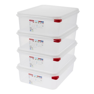 Toitainekarp GN1/2 6,5L - 4 tk komplektis - Araven - Fourniresto