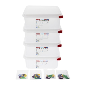 Toitainekarp GN1/2 6,5L - 4 tk komplektis - Araven - Fourniresto