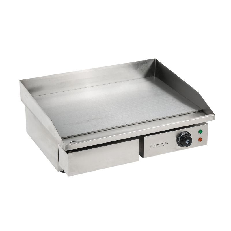 Professional Electric Griddle Dynasteel - Smooth 55 cm: Stainless steel plate, even and fast cooking Professional Electric Griddle Dynasteel - Smooth 55 cm: Stainless steel plate, even and fast cooking