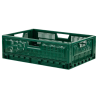 Kokkupandav virnastatav kast 600 x 400 - 36 L - Roheline