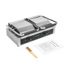 Grill Panini Double - Rihveldatud Plaadid - Dynasteel