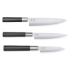 3 Wasabi Black noa komplekt - professionaalne lõikamineKai Wasabi Black noad - Jaapani täpsus