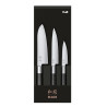 Wasabi Black 3-noaline komplekt - KAI universaal- ja Santoku-nuga: kvaliteet, jõudlus ja täpsus köögis.