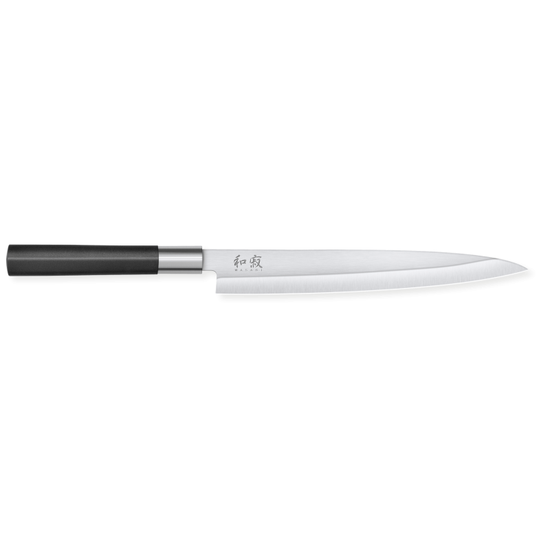 Nuga Yanagiba Wasabi Black 21 cm KAI - Täpne lõikamine kaladele, sushidele ja sashimidele Nuga Yanagiba Wasabi Black 21 cm KAI - Täpne lõikamine kaladele, sushidele ja sashimidele