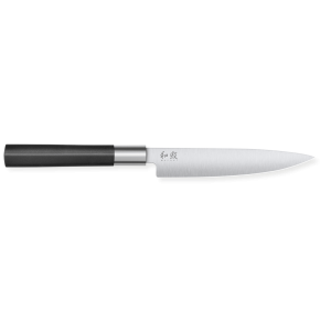 Kai Wasabi Black universaalne nuga - L 15 cm: lõikejõudlus ja kasutusmugavus