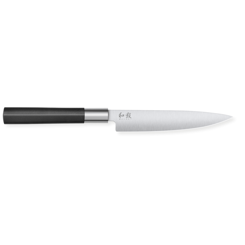 Kai Wasabi Black universaalne nuga - L 15 cm: lõikejõudlus ja kasutusmugavus Kai Wasabi Black universaalne nuga - L 15 cm: lõikejõudlus ja kasutusmugavus