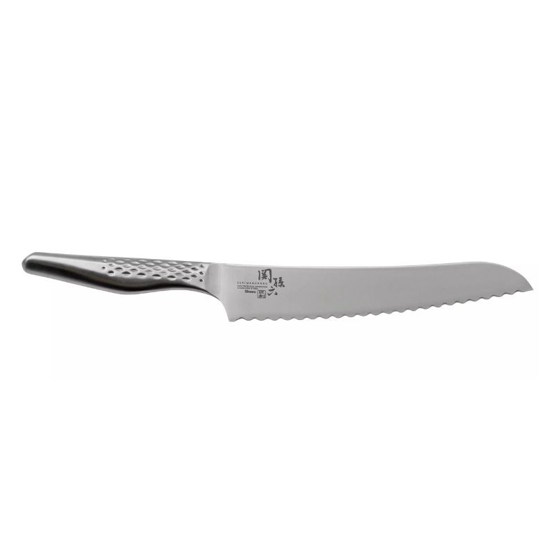 Couteau à Pain - 21 cm : un couteau japonais d'exception pour une découpe précise et propre. Couteau à Pain - 21 cm : un couteau japonais d'exception pour une découpe précise et propre.