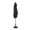 Must ruudukujuline päikesevari - L 2500mm - Bolero