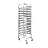 Roostevabast terasest 16-tasemeline kondiitri redel - 600 x 400 mm - Dynasteel