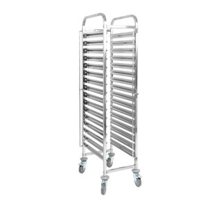 Roostevabast terasest 16-tasemeline kondiitri redel - 600 x 400 mm - Dynasteel
